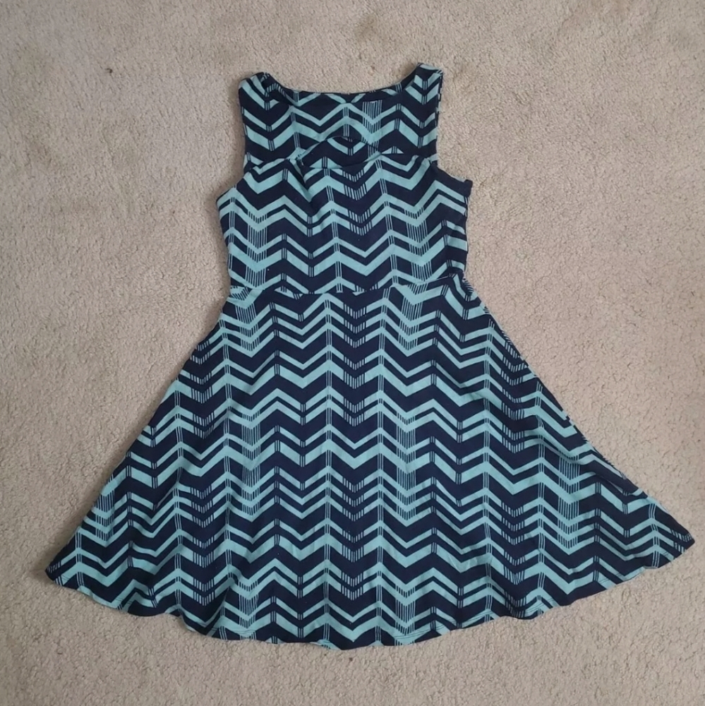 Retro Pattern Mini Dress (Small)